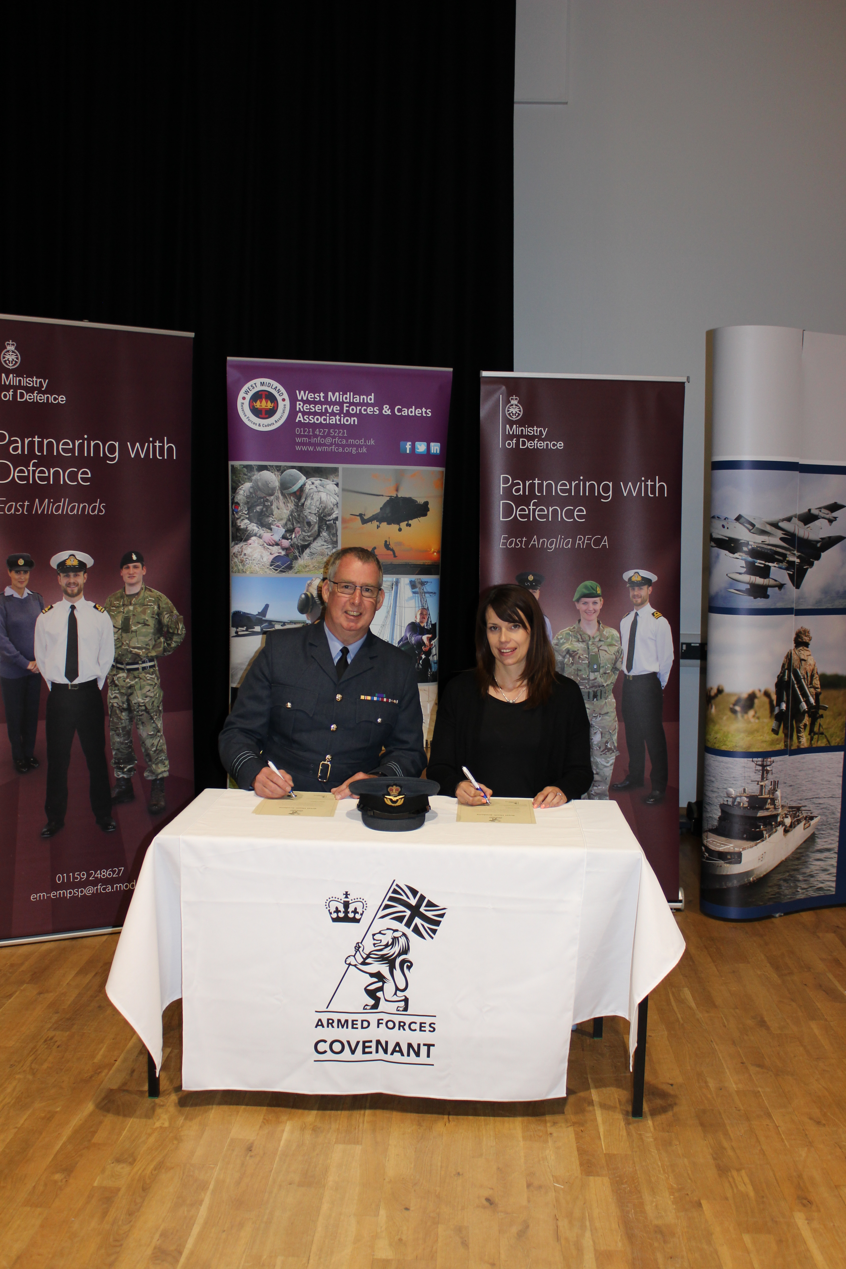 Great Heath Academy signs the Armed Forces Covenant