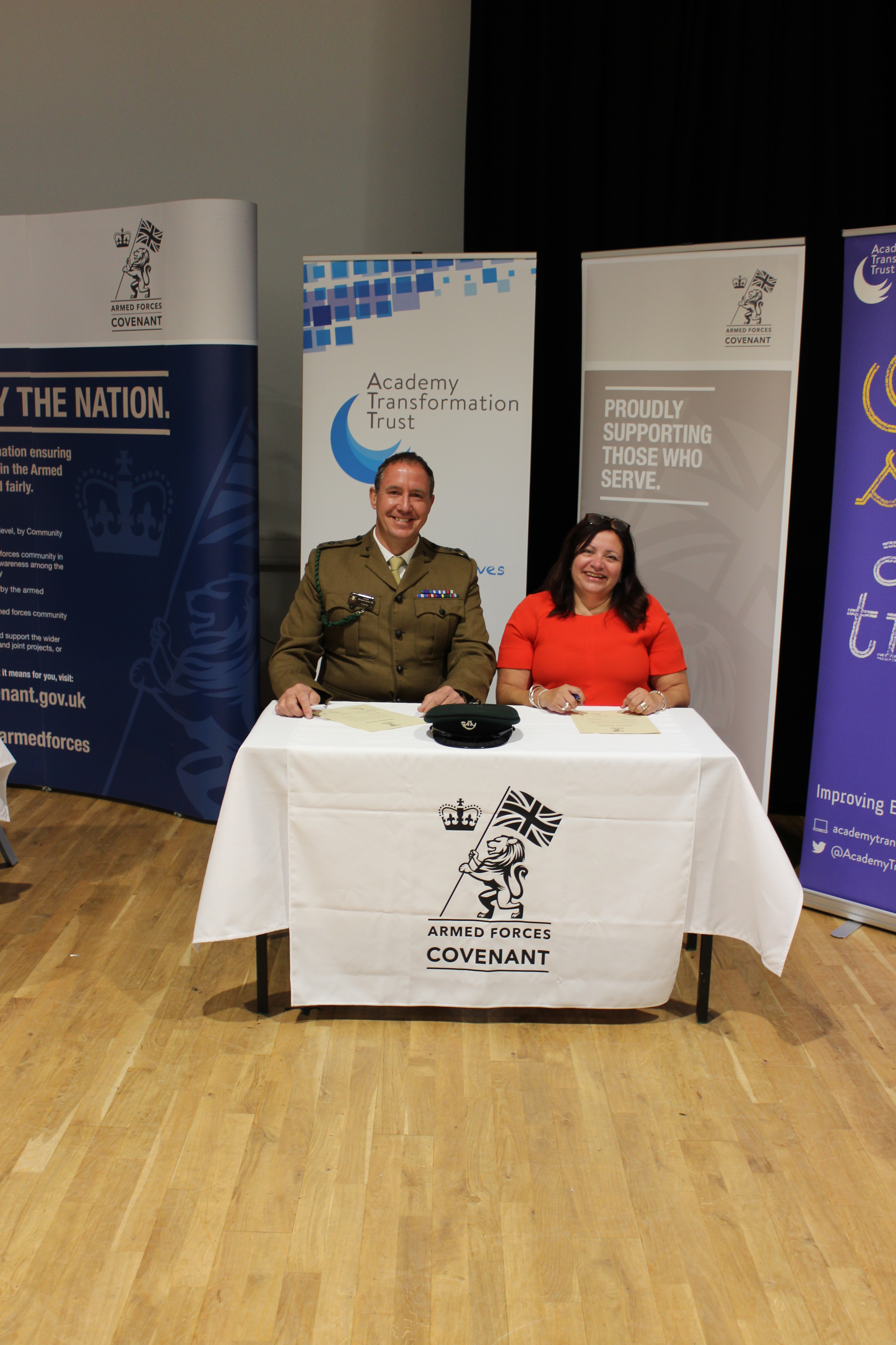Hathaway Academy signs the Armed Forces Covenant
