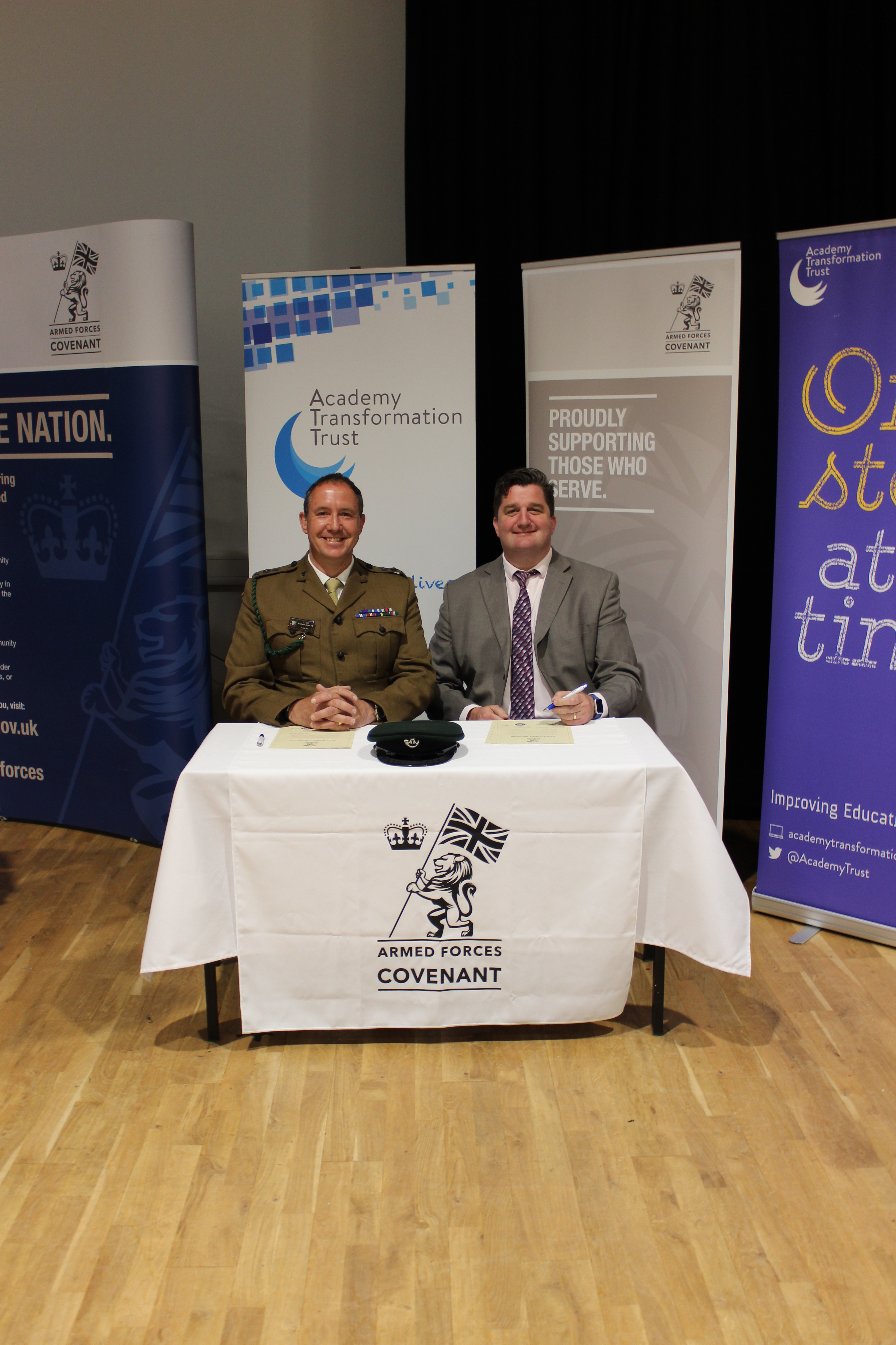 Iceni Academy Secondary signs the Armed Forces Covenant