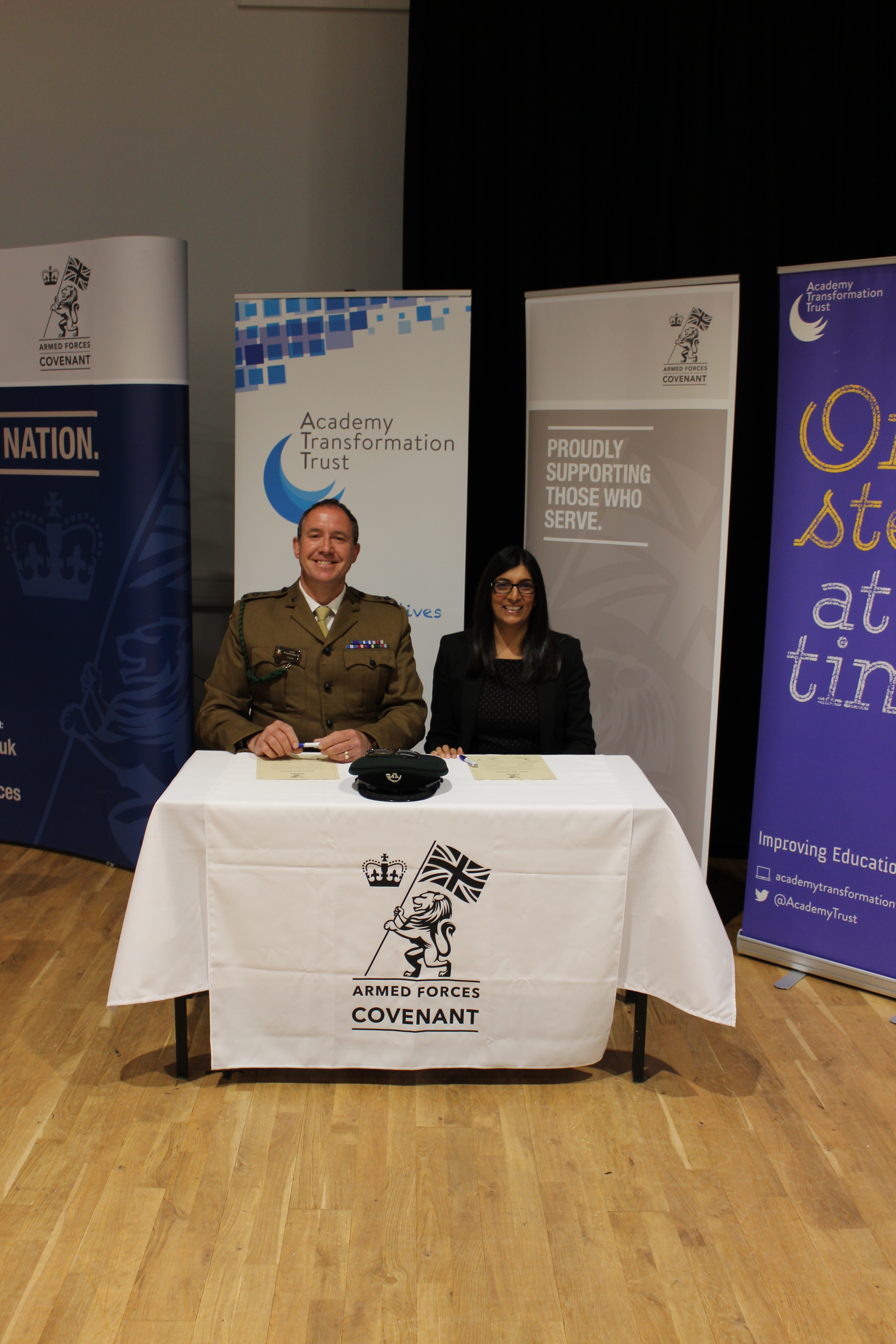 Mark Hall Academy signs the Armed Forces Covenant