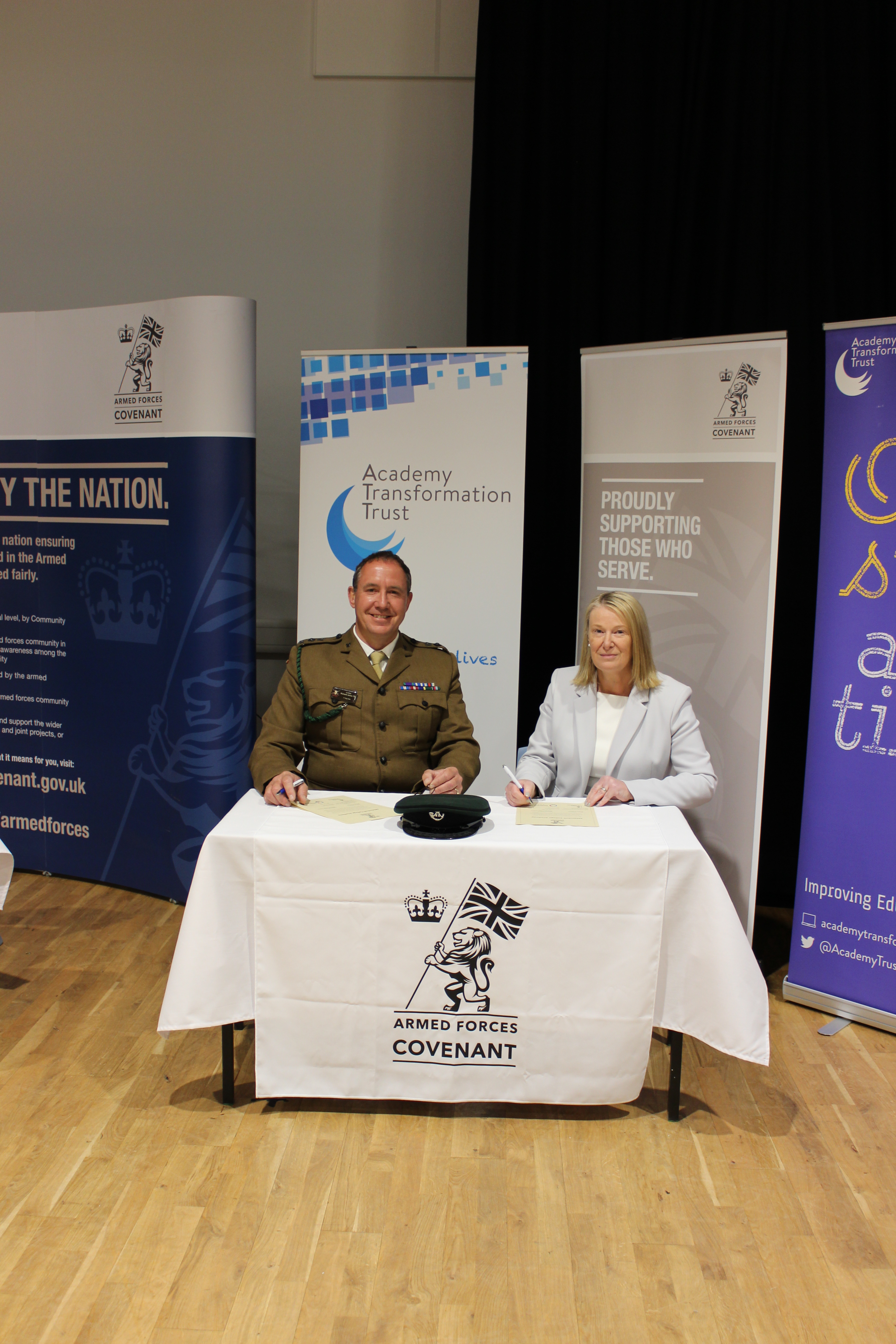 Mildenhall College Academy signs the Armed Forces Covenant