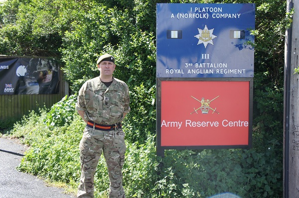 New signage for Lowestoft Army Reserve Centre