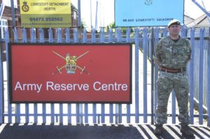 New signage for Lowestoft Army Reserve Centre