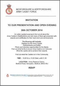 Beds & Herts ACF Presentation and Open Evening