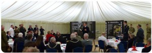 Guests at the Norfolk Lord Lieutenant Awards in Norwich Army Reserve Centre