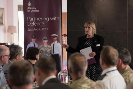 Kristina Carrington from EA RFCA provides support and advice to employers on the Armed Forces Covenant