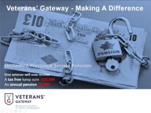 Veteran's Gateway Advert for Pensions