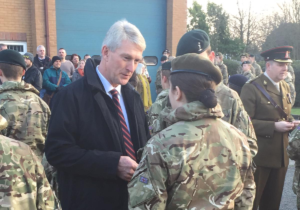 Ian Twinley at Essex ACF passing out ceremony