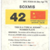Op Crusader 1980 How to spot a SOXNIS vehicle pocket card