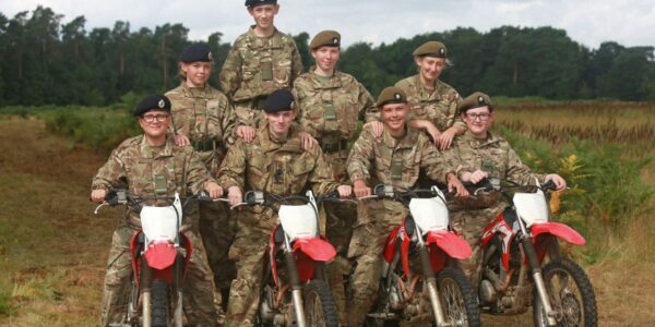 cadets together in field some on motorbikes for cadet numbers article