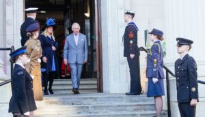 Lord-Lieutenant’s Cadets form Guard of Honour for HM The King in Luton