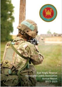 Front cover of East Anglia RFCA Annual Report 22-23