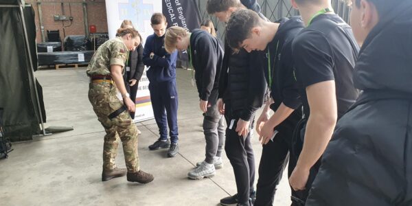 Students take part in recruiting event activity