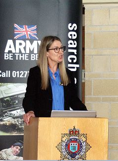 Jo Horn at Army Reserve Centre event