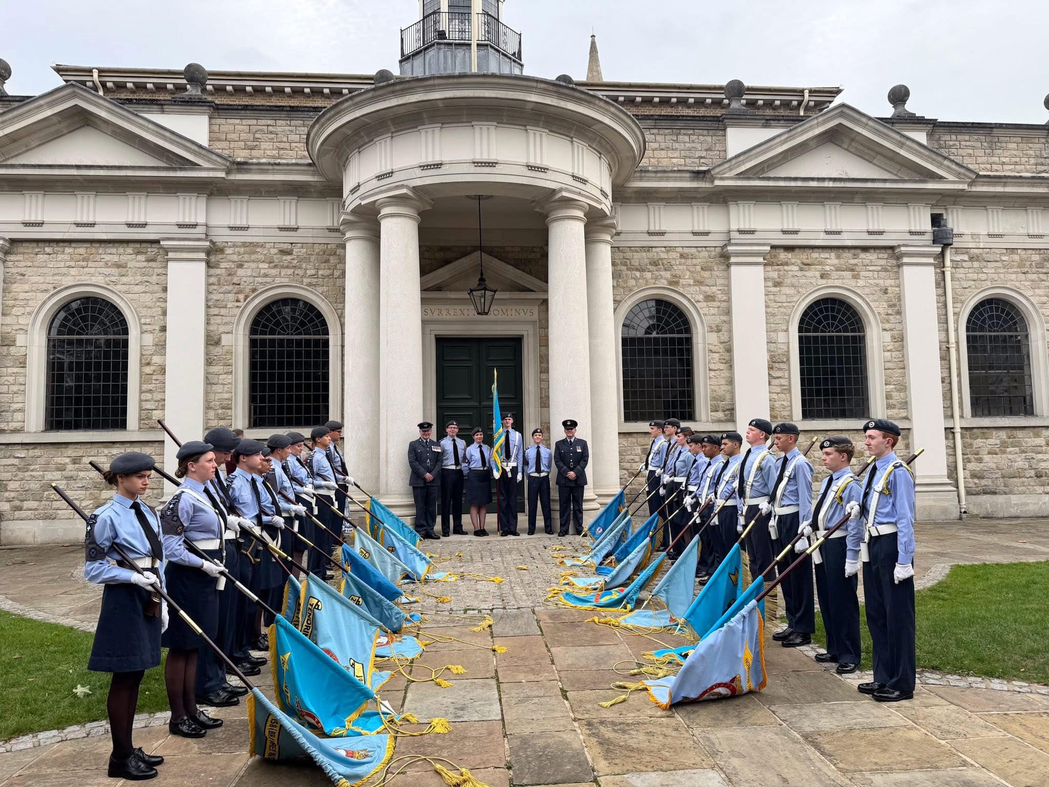 Essex Wing Air Training Corps go on parade to welcome new OC